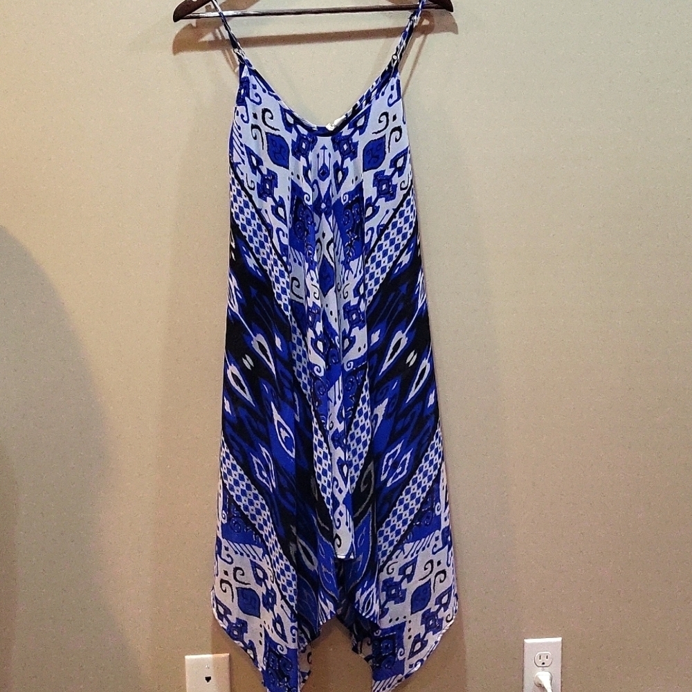 Japna asymmetrical spaghetti strap dress Size S EUC